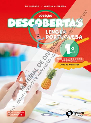 Capa de Descobertas Língua Portuguesa — 1º ano