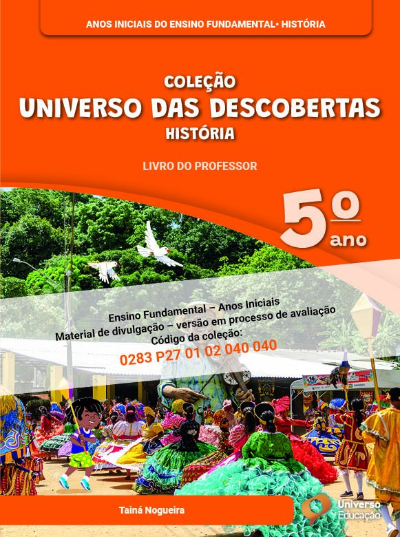 Capa de Universo das Descobertas História — 5º ano